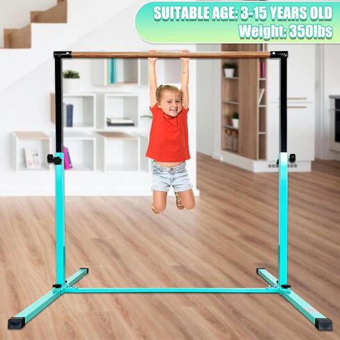 4FT/5FT Gymnastic Bar Set Gymnastics Horizontal Bar Gymnastics Kip Bar for Kids Home Use in Saudi Arabia