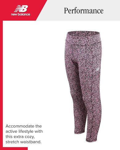 السراويل الضيقة النشطة للفتيات من New Balance - عبوة من قطعتين من سراويل اليوغا كاملة الطول (7-12) in Kuwait