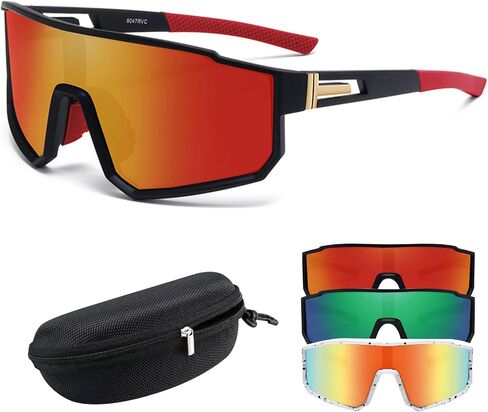 Youth Baseball Sunglasses Polarized Uv 400 Cycling Glasses Cool Sports Softball Sunglasses for Men in Saudi Arabia