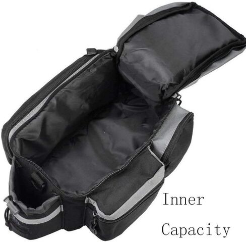 BicycleStore Bike Rear Seat Bag Trunk Bags Bike Panniers Waterproof Cycling Bag Rack 7L Bicycle Accessories Black in Kuwait