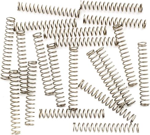 Musiclily Pro 4.5x30mm Stainless Steel Springs for Electric Guitar Bass Bridge Saddle, Original Color (Set of 20) in Saudi Arabia