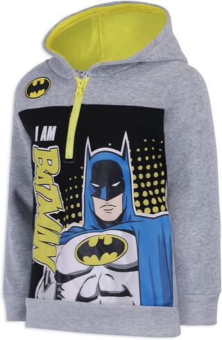 هودي باتمان بوي بنصف سحاب للأطفال الصغار والصغار – رمادي/أسود in Kuwait