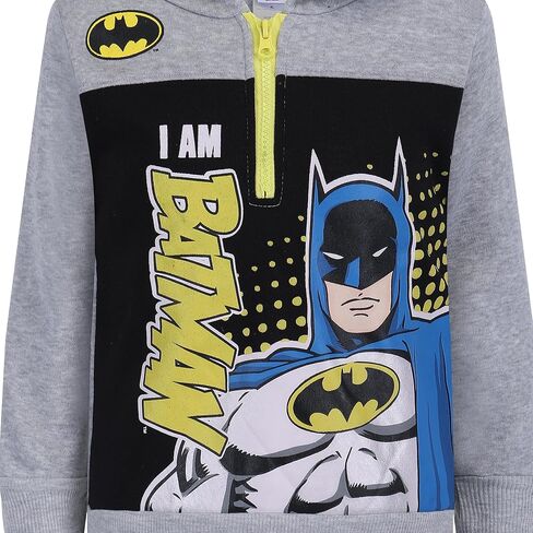 هودي باتمان بوي بنصف سحاب للأطفال الصغار والصغار – رمادي/أسود in Kuwait