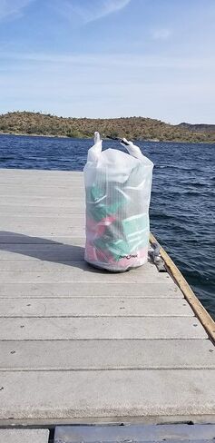 حقيبة تروس جافة من دراي باك، مقاس 11.5 بوصة × 19 بوصة، شفافة in Kuwait