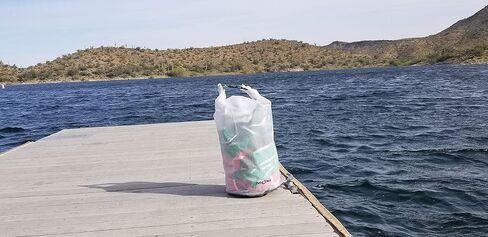 حقيبة تروس جافة من دراي باك، مقاس 11.5 بوصة × 19 بوصة، شفافة in Kuwait