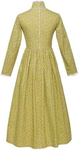 فستان GRACEART Pioneer Girl Prairie Dress Colonial Dress للفتيات مصنوع من القطن بنسبة 100% in Kuwait
