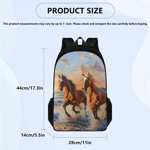Cool Horse Bookbag Set for School Girls Elementary Kindergarten Backpack for Boys with Lunch Box Pencil Case 3 Pcs Set 1st 2nd 3rd Grade School Backpack Set Lightweight Schoolbag in Saudi Arabia