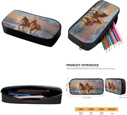 Cool Horse Bookbag Set for School Girls Elementary Kindergarten Backpack for Boys with Lunch Box Pencil Case 3 Pcs Set 1st 2nd 3rd Grade School Backpack Set Lightweight Schoolbag in Saudi Arabia