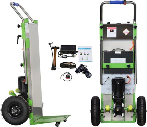 Electric Stair Climbing Dolly, 1200W Powered Electric Stair Climbing Hand Trucks Dolly Cart for Moving, 880lb Capacity Heavy Duty Stair Climber in Saudi Arabia