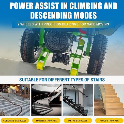 Electric Stair Climbing Dolly, 1200W Powered Electric Stair Climbing Hand Trucks Dolly Cart for Moving, 880lb Capacity Heavy Duty Stair Climber in Saudi Arabia