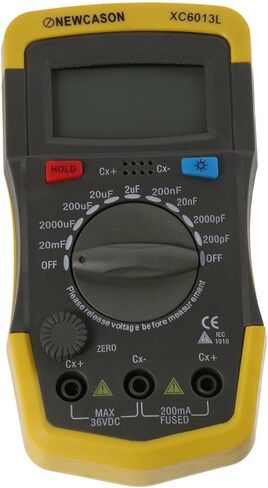 اختبار المكثفات الإلكترونية مع شاشة LCD مقاومة كبيرة XC6013L أدوات قياس مختبر السعة المحمولة عالية الدقة in Saudi Arabia