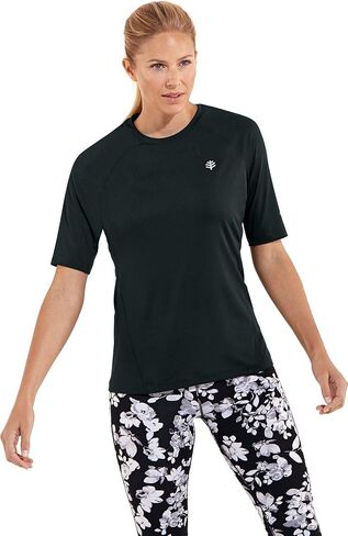 Coolibar UPF 50+ Women's Devi Short Sleeve Fitness T-Shirt - Sun Protective in Saudi Arabia