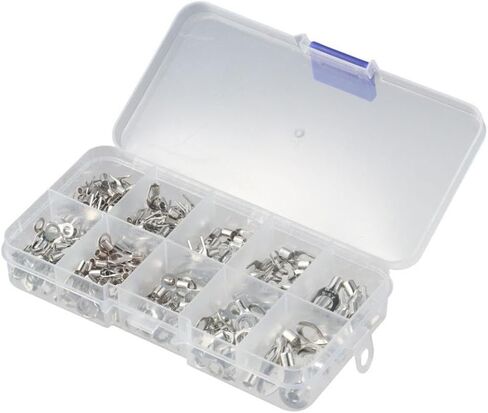 FEIYING 320pcs Ring Terminals Fork Connector Kit, AWG 22-12 Wire Lugs Battery Cable Terminals, 10 Kinds Non-Insulated Wire Connectors Fork Terminal Electrical Wire Crimp Connectors Kit in Saudi Arabia