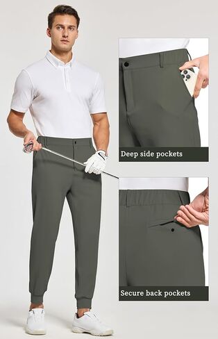 Willit Men's Golf Joggers Stretch Slim Fit Sweatpants Running Travel Work Pants with 5 Pockets in Kuwait
