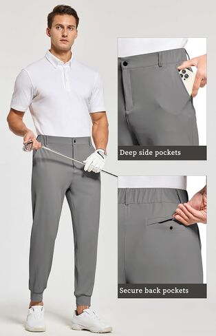 Willit Men's Golf Joggers Stretch Slim Fit Sweatpants Running Travel Work Pants with 5 Pockets in Kuwait