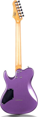 Grote GTLM-2 Solid Body Electric Guitar, Roasted Maple Neck, Split Coils Pickup, Stainless Steel Frets with Gigbag (Purple) in Saudi Arabia