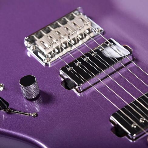 Grote GTLM-2 Solid Body Electric Guitar, Roasted Maple Neck, Split Coils Pickup, Stainless Steel Frets with Gigbag (Purple) in Saudi Arabia