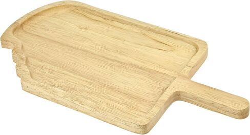 AeraVida Fun Ice Cream Popsicle Shaped Native Natural Wood Hand Carved Plate | Ice Cream Shaped Wooden Plates | Wooden Plates Home Décor | Hand Carved Wooden Plates for Food in Saudi Arabia
