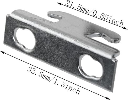 4pcs 2 Sets Curtain Rod Side Bracket Curtain Hooks Curtain Rod Ceiling Side Mounting Bracket with Screws for Home Kitchen Supplies in Saudi Arabia