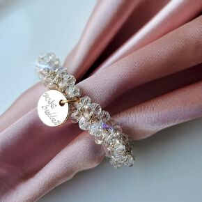 Crystal Napkin Rings Set of 6, Crystal Napkin Holder, Small Diamond napkin ring, Napkin Buckles for Holiday Decor, Wedding, Christmas, Thanksgiving, Table Décor,Every Day Use