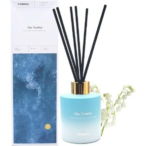 Reed Diffuser, Lily of The Valley Scented Diffuser with Rattan Sticks Home Fragrance Diffuser Oil Gift Set for Bathroom Shelf Air Fresheners Home & Office Decor,3.5fl.oz(100mml) in Kuwait