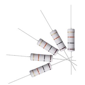 uxcell 10Pcs 18K Ohm Resistor, 5W 5% Tolerance Metal Oxide Film Resistors, Axial Lead, Flame Proof for DIY Electronic Projects and Experiments
