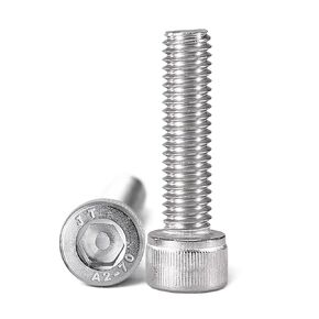 M8-1.25 x 25mm Socket Head Cap Screws Bolts, 304 Stainless Steel (A2-70), Allen Socket Drive, Bright Finish, Full Machine Threads, Quantity 20