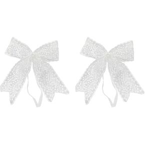 Curtain Tiebacks Decorative Curtain Holdbacks White Lace Elegant Drape Tie Back -2pcs