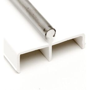Sliding Door Track Replacement – White 72" | Made in The USA | Sliding Door Rail Track | Sliding Glass Door Track | Sliding Door Bottom Track | Door Sliding Track Rail