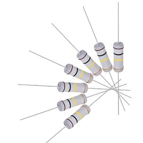 uxcell 20Pcs 100K Ohm Resistor, 3W 5% Tolerance Metal Oxide Film Resistors, Lead, Flame Proof for DIY Electronic Projects and Experiments