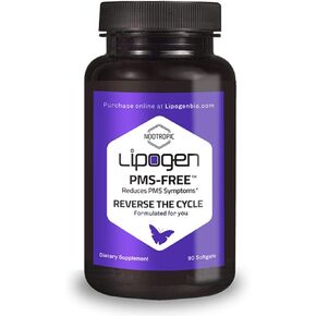 PMS-Free™: PMS Relief for Women - Clinically Proven to reduce PMS, Mood Swings, Stress & Lack of Focus - PMS Support Supplement for Women - 30 Day Supply (90 softgels)