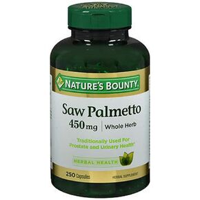 Nature's Bounty Saw Palmetto 450 mg Capsules 250 ea (Pack of 3)