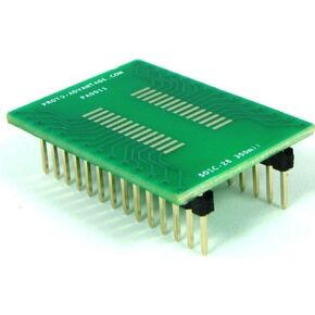 (Qty 2) Proto-Advantage PA0011 SOIC-28 to DIP-28 SMT Adapter (1.27 mm Pitch, 300 mil Body)
