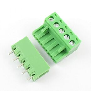 10 Sets 5-Pin (5 Pole) 5.08mm Pitch Straight Plug-in Screw Terminal Block Connector Panel PCB Mount DIY