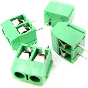 20pcs 2-Pin (2 Pole) Plug-in Screw Terminal Block Connector 5.08mm Pitch Panel PCB Mount DIY in Saudi Arabia