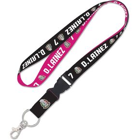 Diego Lainez Lanyard | Mexico National Soccer Team | Official Licensed Product Pink Neckstrap 20 inch loop