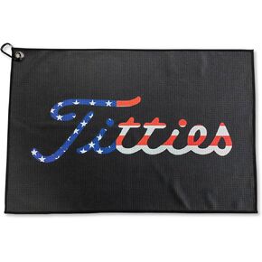 K9King Funny Golf Microfiber Towel - Premium Towel for Golf Bags with Clip Holder - Ideal Golf Accessories for Men and Women - Golf Club Bag Accessories for a Fun Golfing Experience | Great Gift Idea