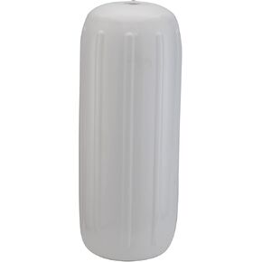 Taylor Made Products 1026 Big B Inflatable Vinyl Boat Fender with Center Rope Tube 8 inch x 20 inch, White