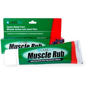 CareAll Muscle Rub Non-Greasy Cream 3.0 oz. Ultra Strength. Relief from Minor Aches and Pains in Muscles and Joints. 10% Menthol & 15% Methyl Salicylate