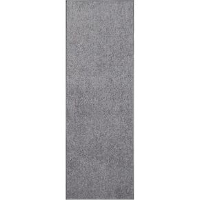 Grey 2' x 20' Solid Color Rug Runner Made in USA