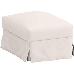 Durable Farlov Ottoman Replacement Cover Made for IKEA Farlove Sofa Footstool Slipcover Only! (Polyester Flax Beige)