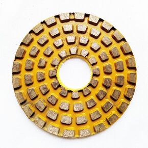 4 Inch 100mm Diameter Metal Bond Diamond Polishing Pads for Concrete Marble Granite Stone Grinding Sanding Polishing (Grit:200#)
