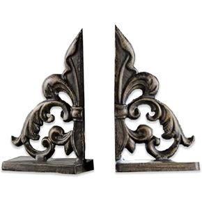 SPI Home Ornate Fleur de Lis Bookends