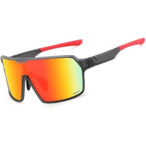 Men Sunglasses Youth Baseball Sunglasses, Cycling Sports Softball Visor Glasses for Teens 12-16