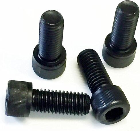 1/2 بوصة × 1 1/2 بوصة UNC 13 Tpi مقبس غطاء الرأس مسامير سوداء عالية الشد حزمة من 4. مثالية لمسامير تركيب فتحة T لميكانيكي CNC in Kuwait