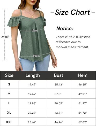 قمصان نسائية LUYAA برقبة سكوب بدون أكمام ومطرزة بثقوب، بلوزات قصيرة غير رسمية فضفاضة in Kuwait