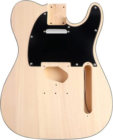 DIY طقم جيتار كهربائي Tele Style Guitar Kits مجموعات المبتدئين مع جسم الزيزفون الصلب رقبة القيقب كروم الأجهزة اليد اليمنى بناء الغيتار الخاص بك. in Kuwait