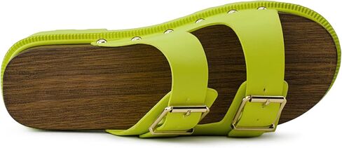 صنادل RF ROOM OF FASHION للسيدات ذات مقدمة مفتوحة سهلة الارتداء وكعب سميك in Kuwait