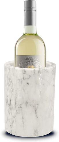 WORHE Natural Marble Wine Chiller Bucket Gift for Dad Father's day Chiller Large Size Ice Wine Kitchen Utensil Holder for Kitchen Bar Dinner Party Decor (DL019) in Saudi Arabia