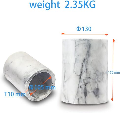 WORHE Natural Marble Wine Chiller Bucket Gift for Dad Father's day Chiller Large Size Ice Wine Kitchen Utensil Holder for Kitchen Bar Dinner Party Decor (DL019) in Saudi Arabia